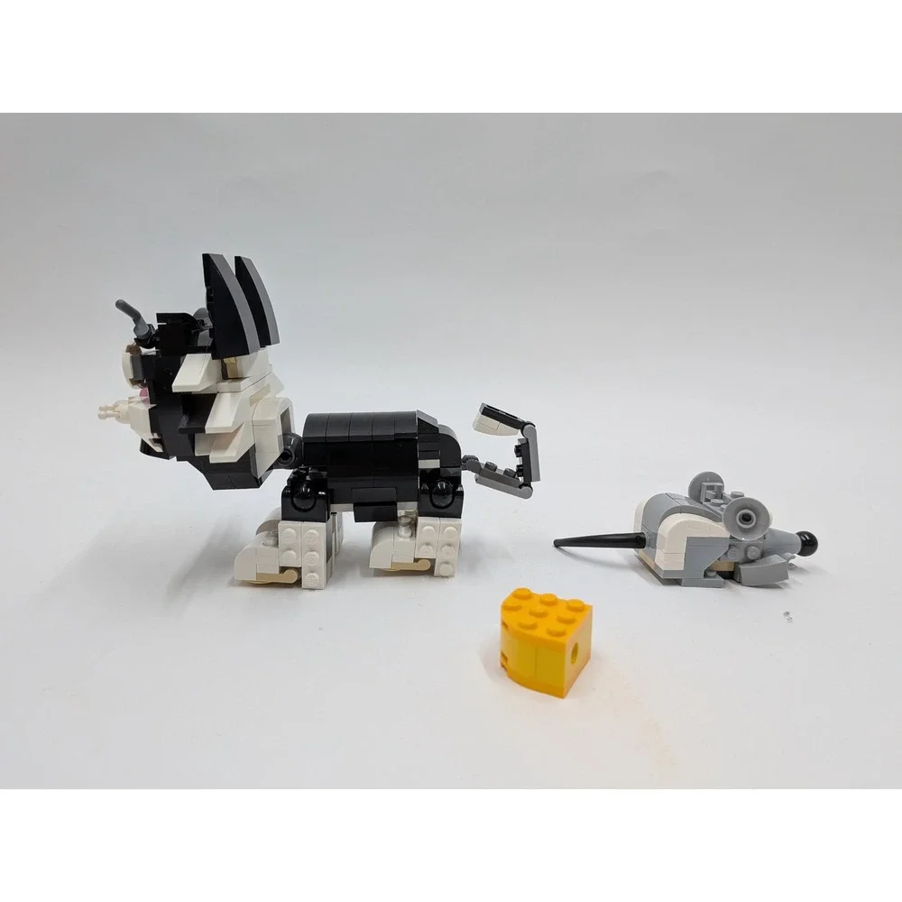 LEGO Creator 3in1 Furry Creatures Cat and Mouse Set 31021 Retired 2014 Black